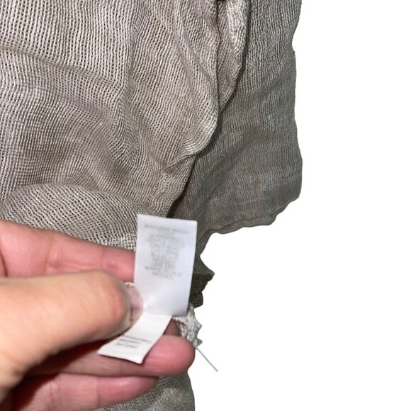 J Jill Womens Top Size XL Gray Gauzy Knit Lagenlook Crew Neck Casual New - Picture 6 of 11